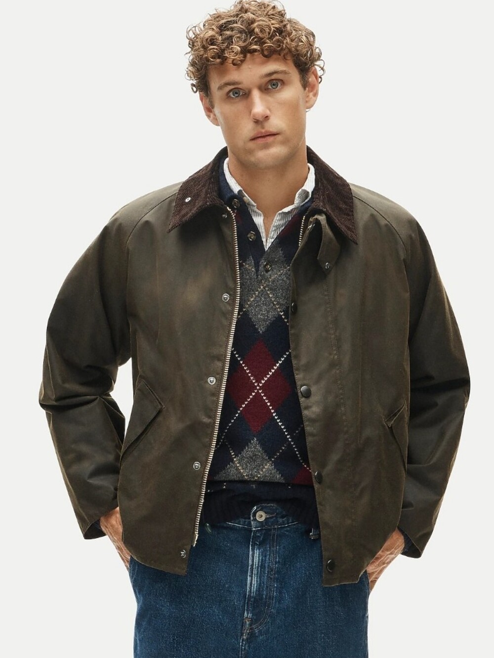 J. Crew Barbour OS Transport Jacket - deep Olive